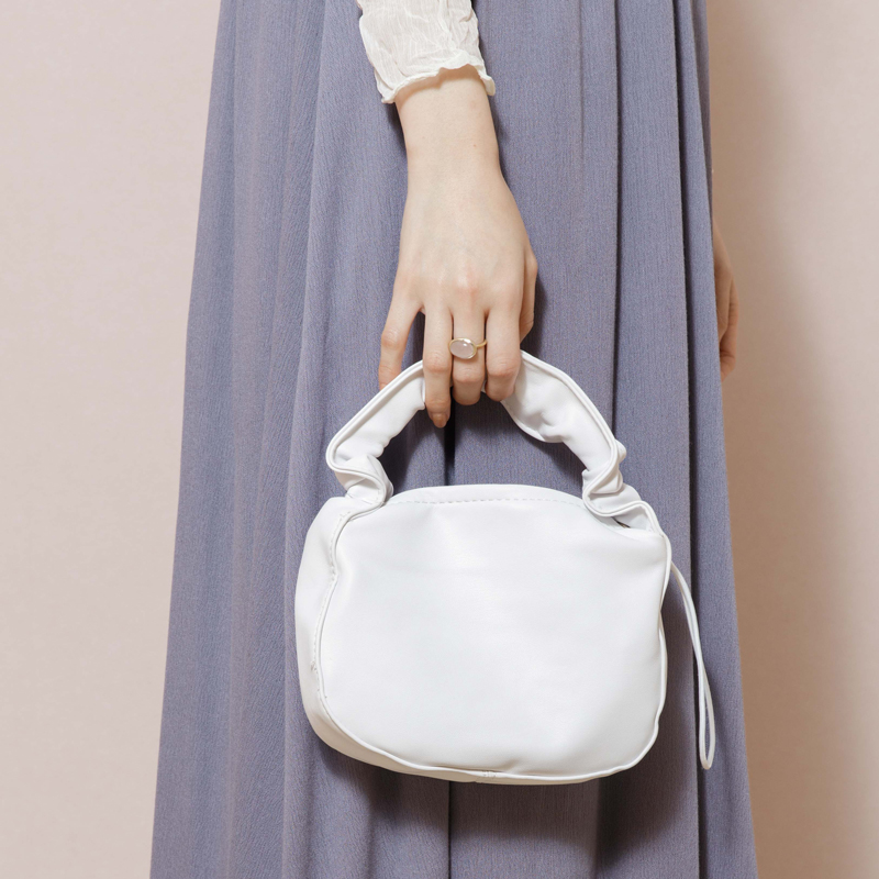 shirring handle bag～ｼｬｰﾘﾝｸﾞﾊﾝﾄﾞﾙﾊﾞｯｸﾞ | flower／フラワー