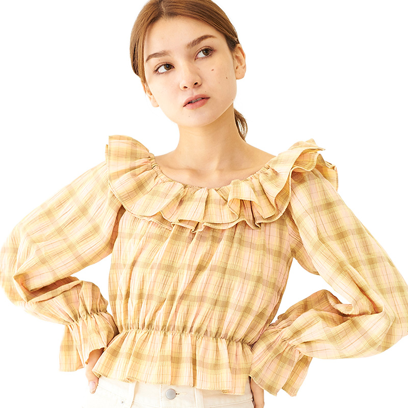 【OUTLET】sweet ruffle blouse 〜ｽｲｰﾄﾗｯﾌﾙﾌﾞﾗｳｽ