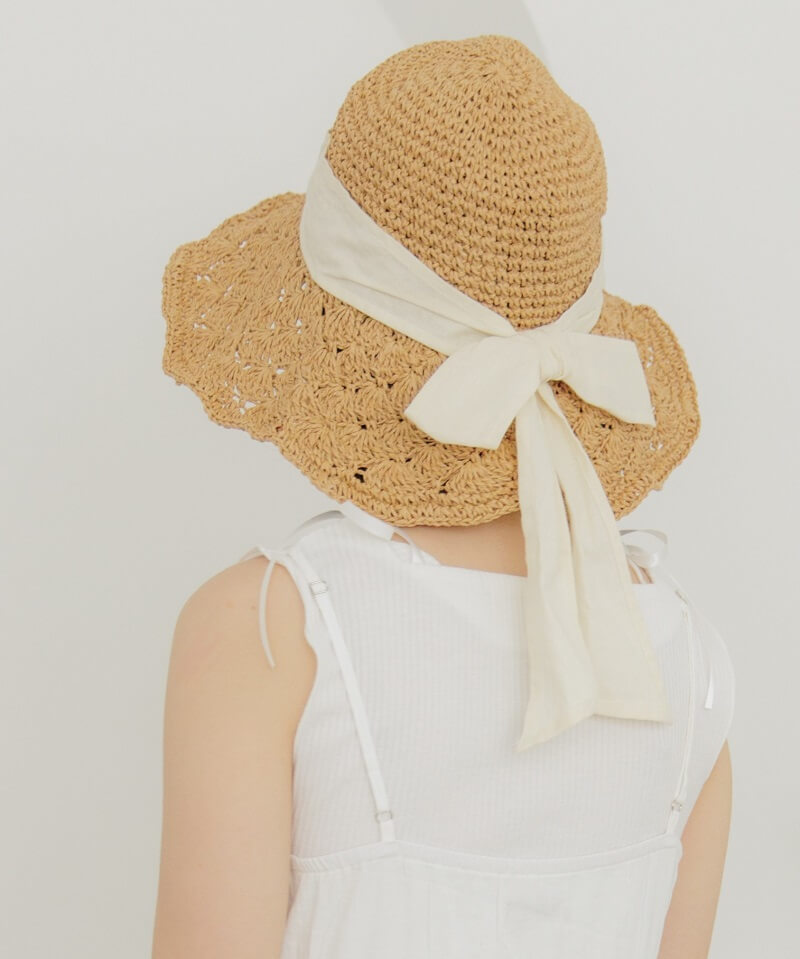 OUTLET】chiffon ribbon hat ～ｼﾌｫﾝﾘﾎﾞﾝﾊｯﾄ | flower WEB SHOP 