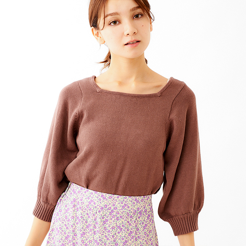 OUTLET】balloon knit top～ﾊﾞﾙｰﾝﾆｯﾄﾄｯﾌﾟ | flower／フラワー公式通販