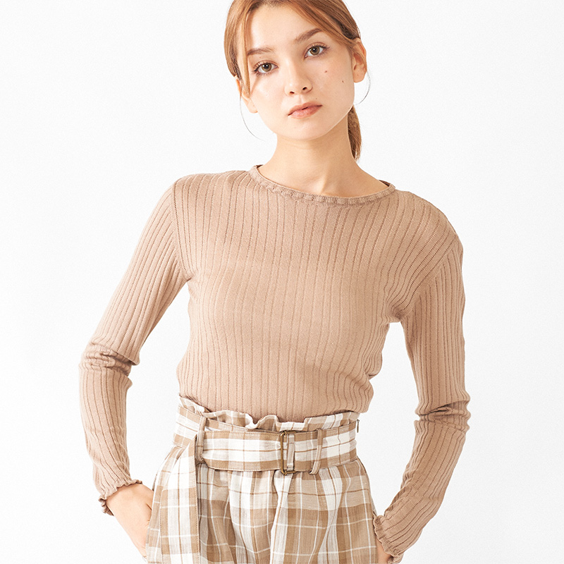 noble rib knit2～ﾉｰﾌﾞﾙﾘﾌﾞﾆｯﾄ2 | flower／フラワー公式通販