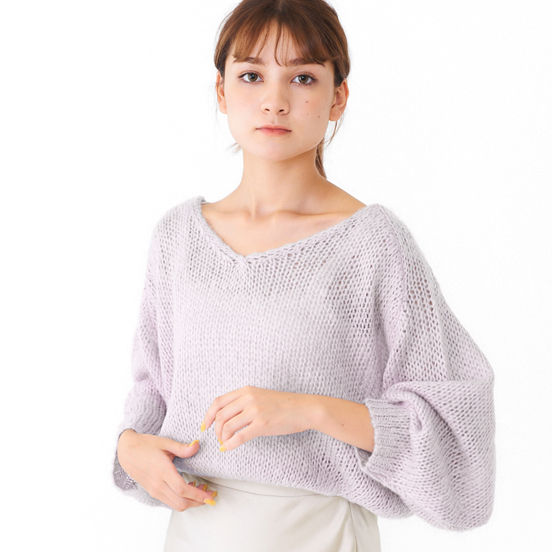 【OUTLET】milky mohair touch knit 〜ﾐﾙｷｰﾓﾍｱﾀｯﾁﾆｯﾄ