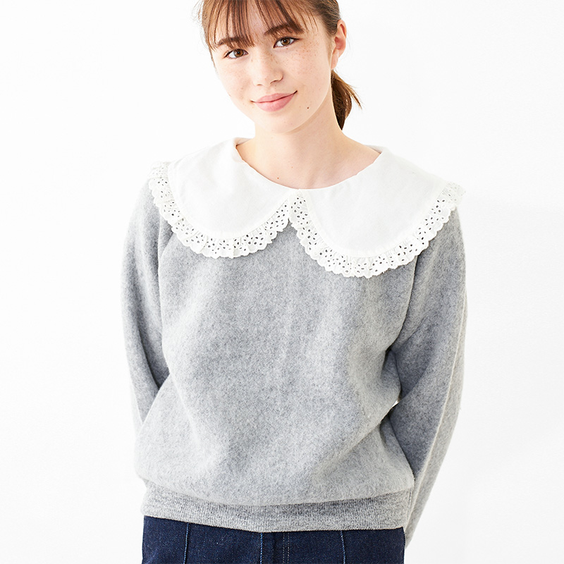 yOUTLETzlacy collar top`ڰװį