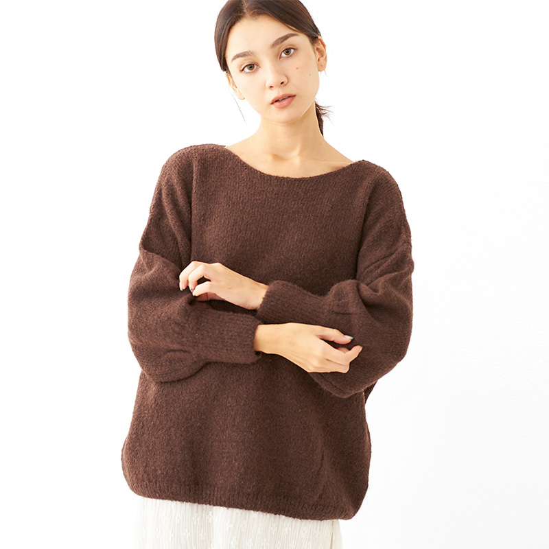 【30%OFF】loosely knit top〜ﾙｰｽﾞﾘｰﾆｯﾄﾄｯﾌﾟ