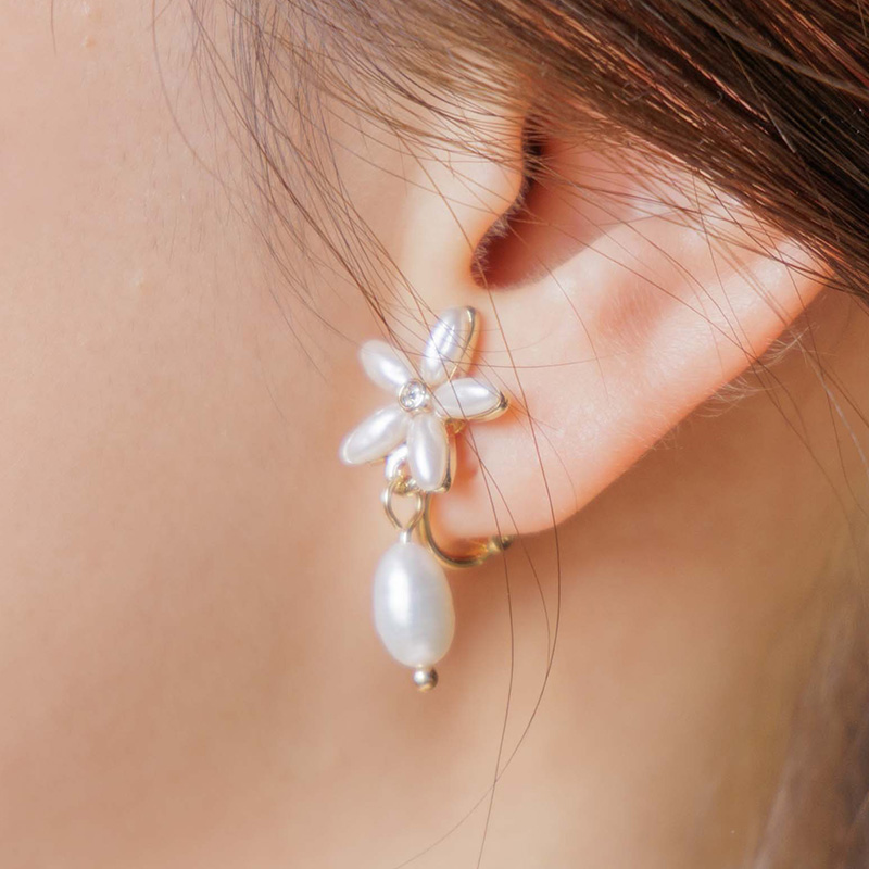 drop petal earring`ۯٲݸ