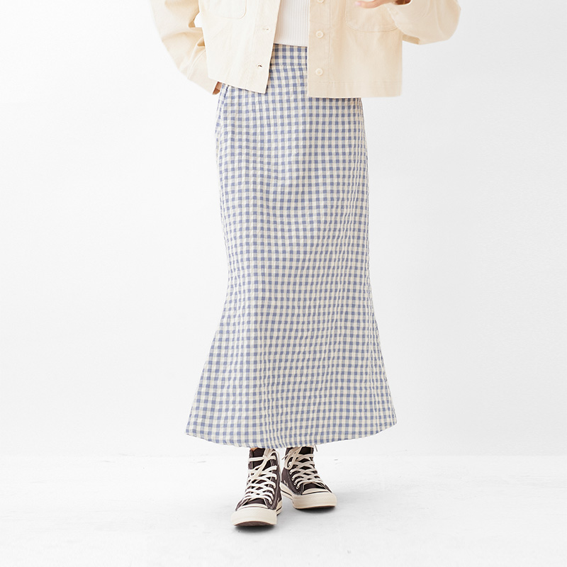 yOUTLETzhappy gingham skirt`ʯ߰ݶѽ