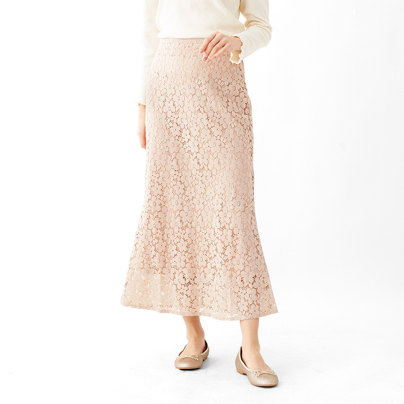 【OUTLET】flowery lace skirt〜ﾌﾗﾜﾘｰﾚｰｽｽｶｰﾄ