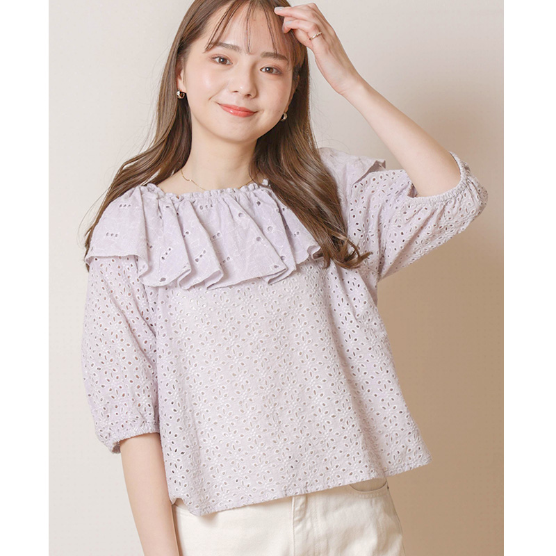 【50%OFF】flare floral blouse〜ﾌﾚｱﾌﾛｰﾗﾙﾌﾞﾗｳｽ