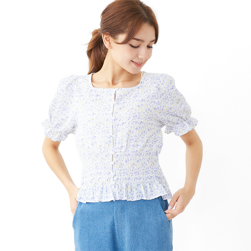 【OUTLET】vacation bloom top〜ﾊﾞｹｰｼｮﾝﾌﾞﾙｰﾑﾄｯﾌﾟ