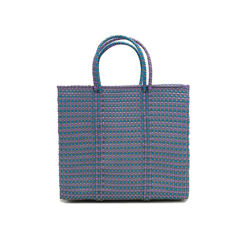 MERCADO BAG - MOSAIC - Purple / Light Blue / Silver (S)