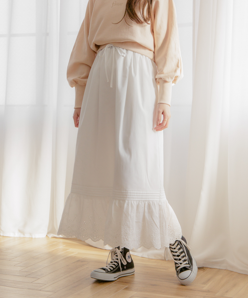 cotton lace skirt〜ｺｯﾄﾝﾚｰｽｽｶｰﾄ