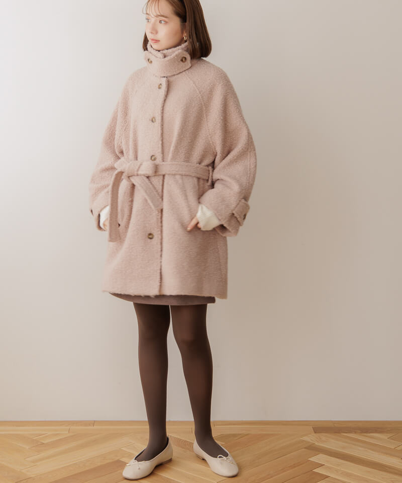 大人気新品 Pamie sheep coat シープコート/ベージュ | artfive.co.jp