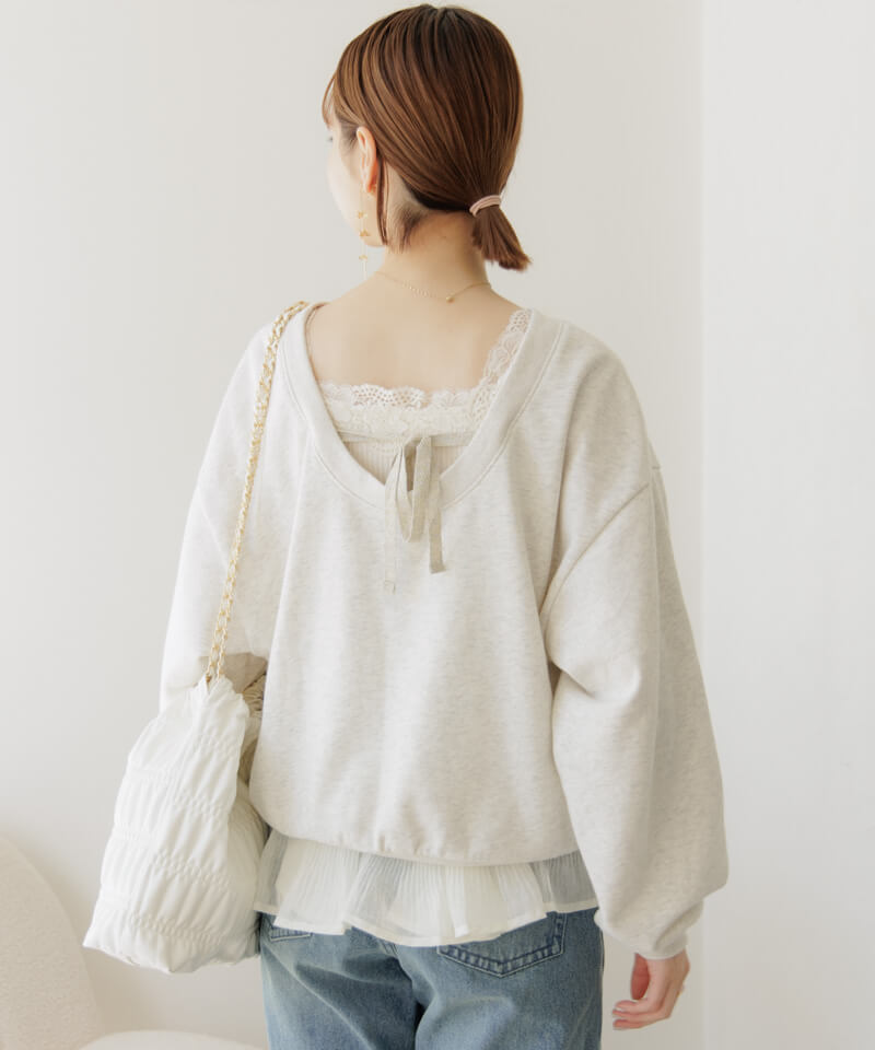 y60%OFFzback ribbon sweat`ޯݽ