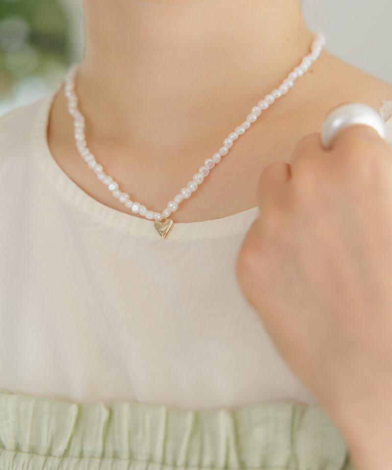 pearly heart necklace`߰ذʰȯڽ
