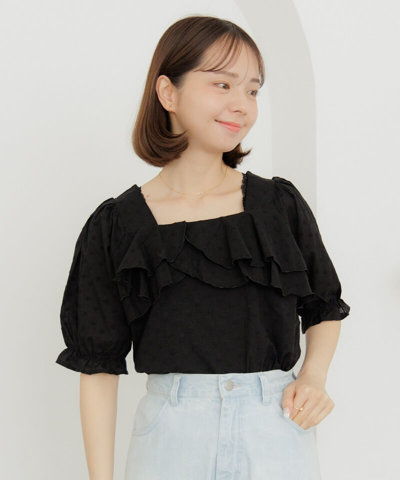 y30%OFFzpetal ruffle blouse`ׯ׳