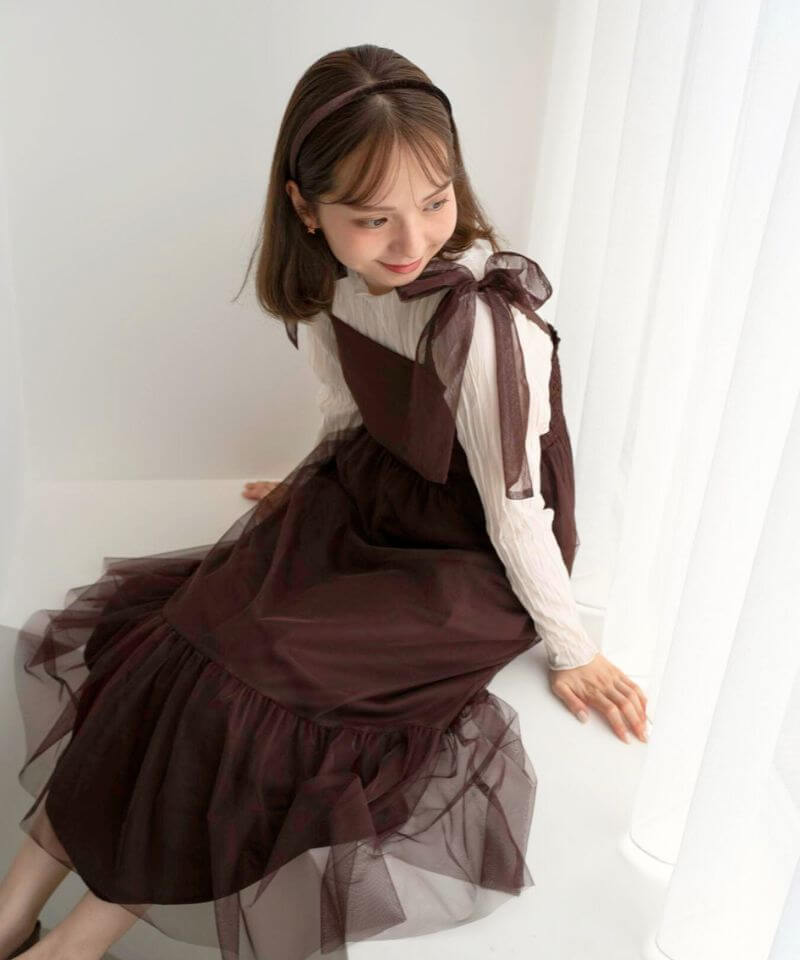 classic tulle onepiece`׼߰