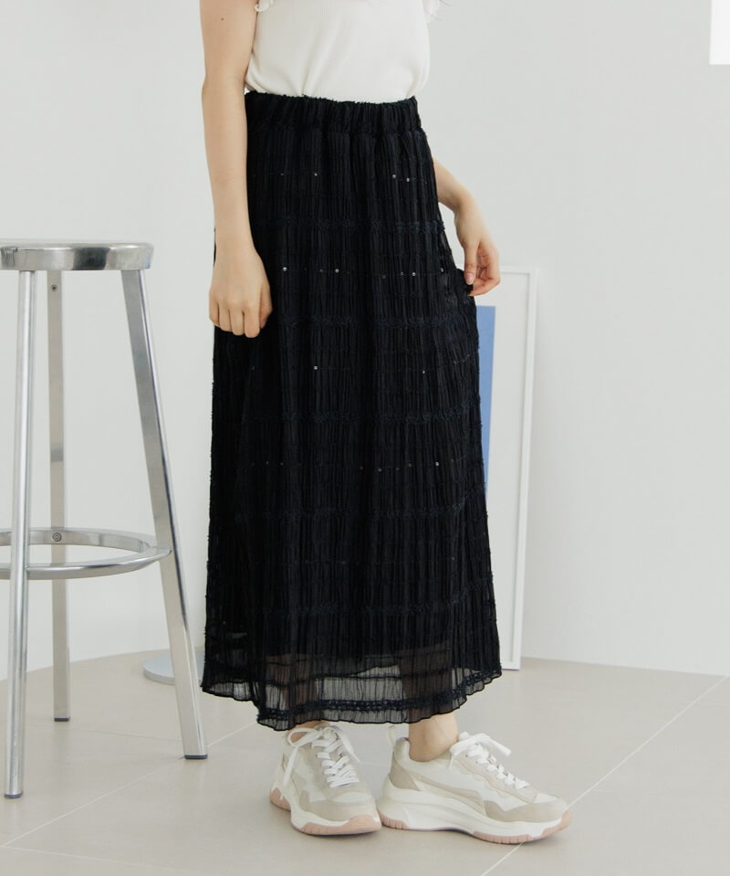 spangle lace skirt`ݸڰ