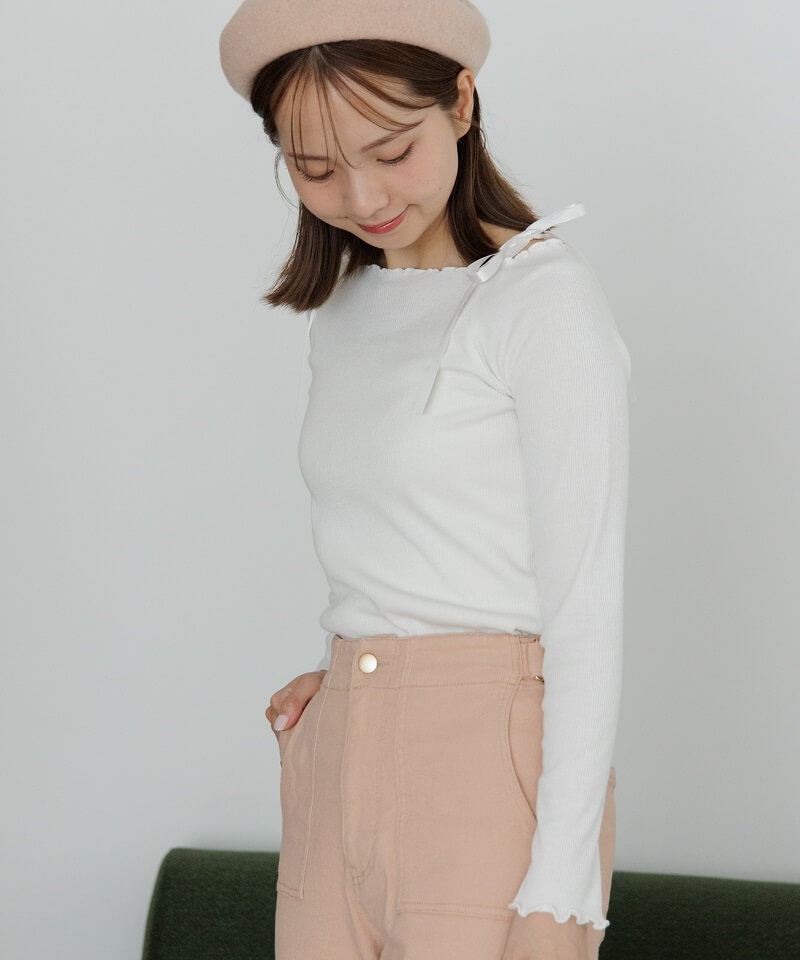 shoulder ribbon L/S`ްݸ޽ذ