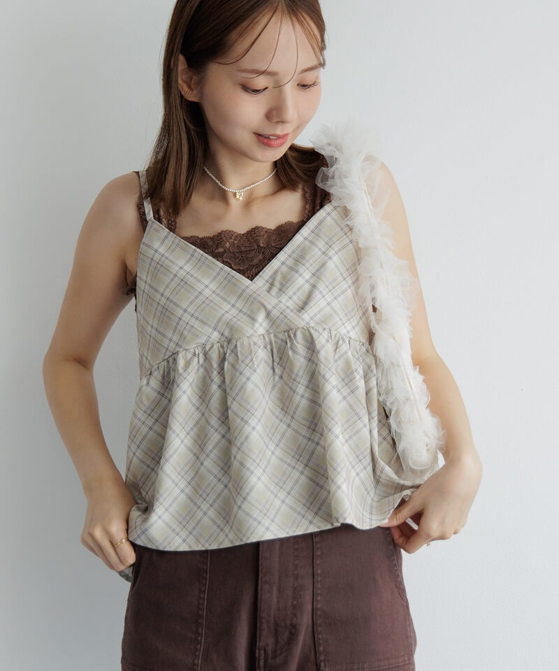 silky check bustier`ٷ޽