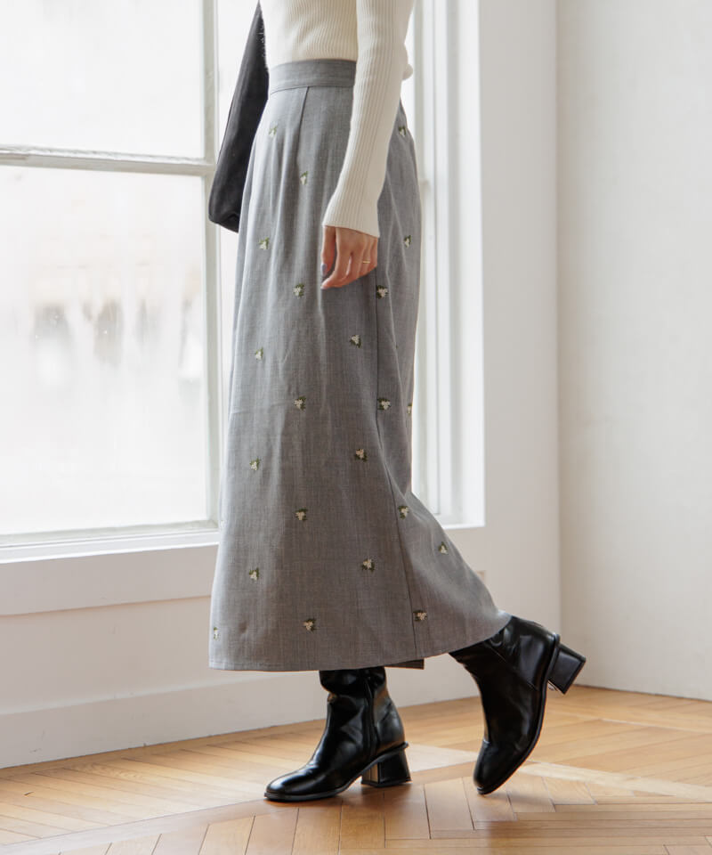 calm embroidery skirt`Ѵ۲ذ