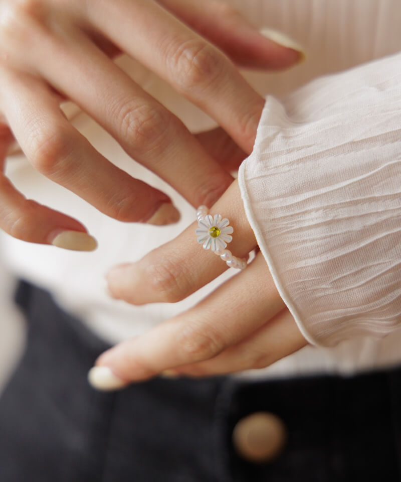 daisy pearl ring`޲ް߰ݸ