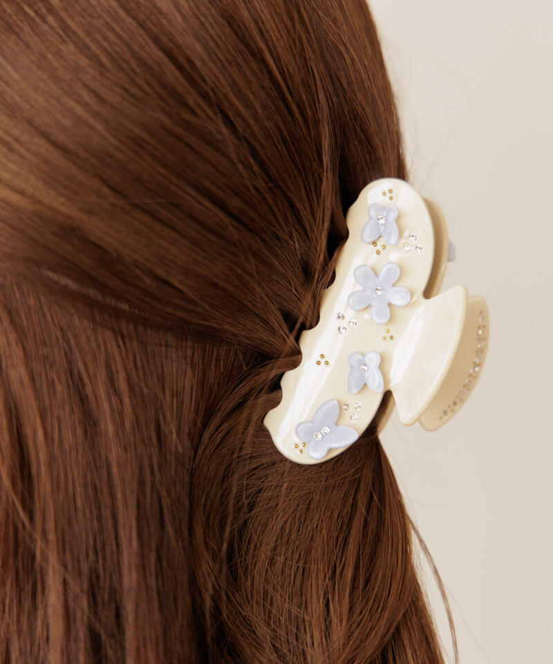 flower papillon clip`ܰݸد