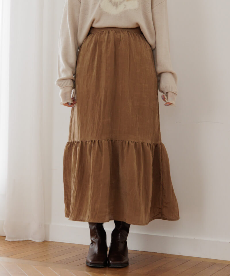 mousse tiered skirt`Ѱè޽