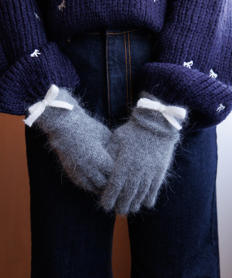 fluff ribbon glove`ׯݸ۰