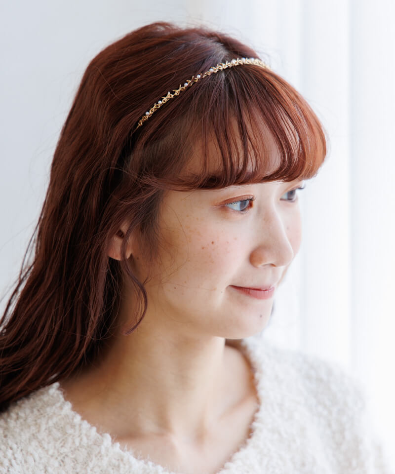 bijou ribbon hairband`޼ޭͱ