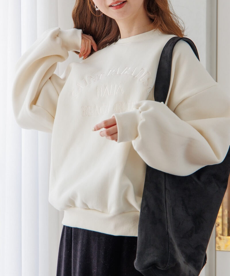 saint embroidery sweat`Ĵ۲ذ