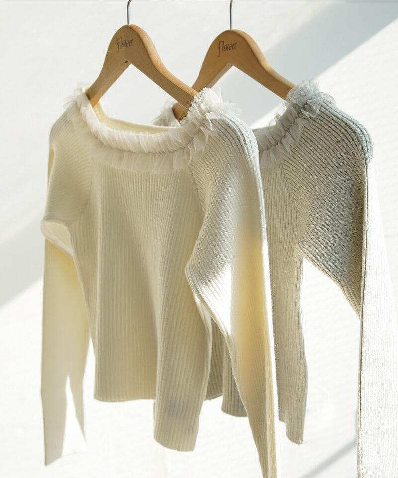 sweet frill knit`Ư