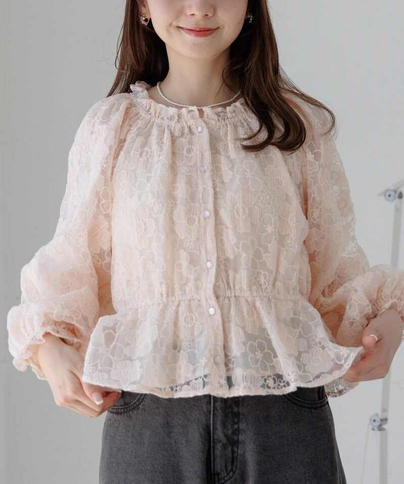 flowering lace blouse`ܰݸڰ׳