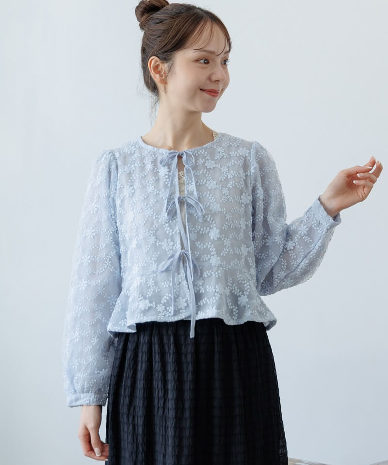 blooming ribbon top`ٰݸį