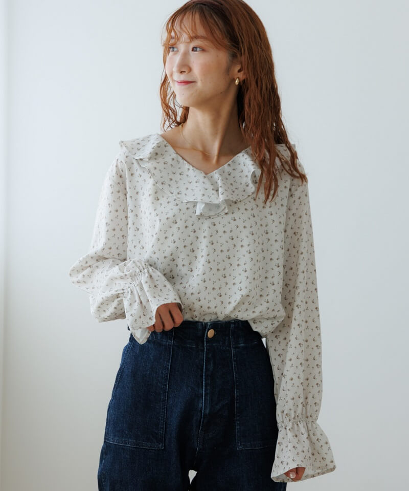 ruffled bloom blouse`ׯٰ׳