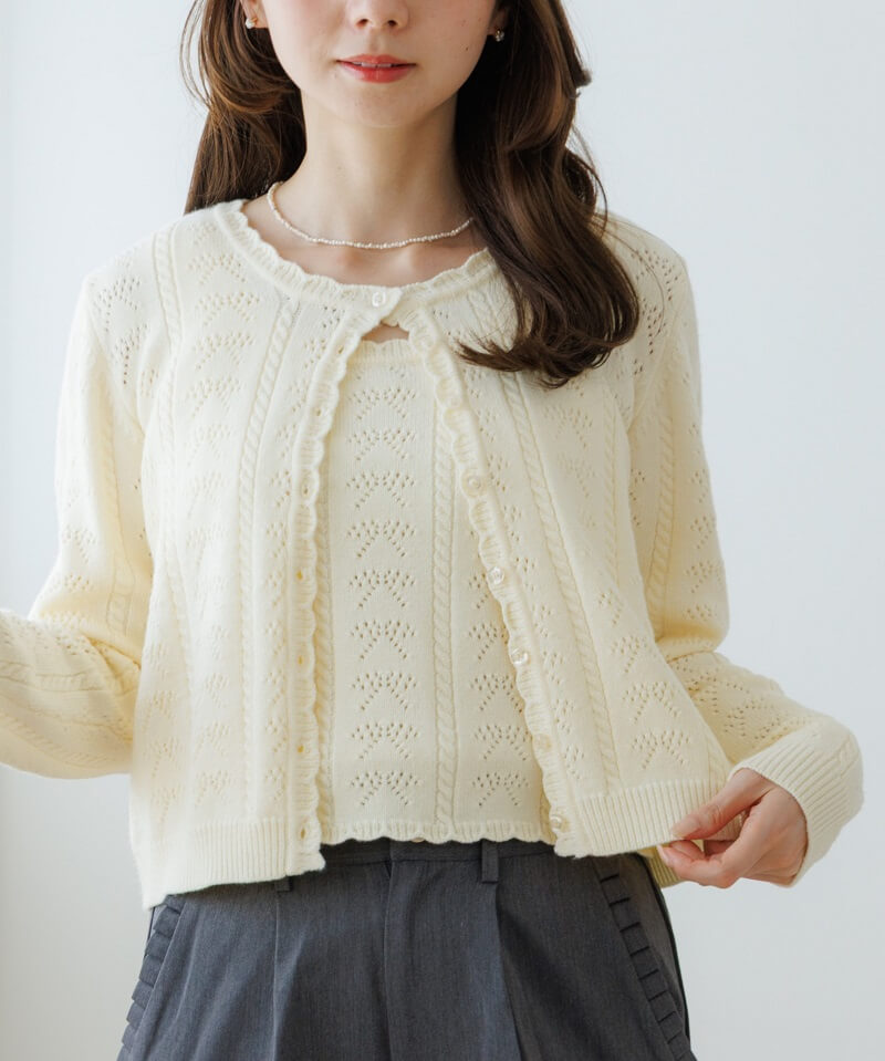 ribbon ensemble knit`ݱݻƯ
