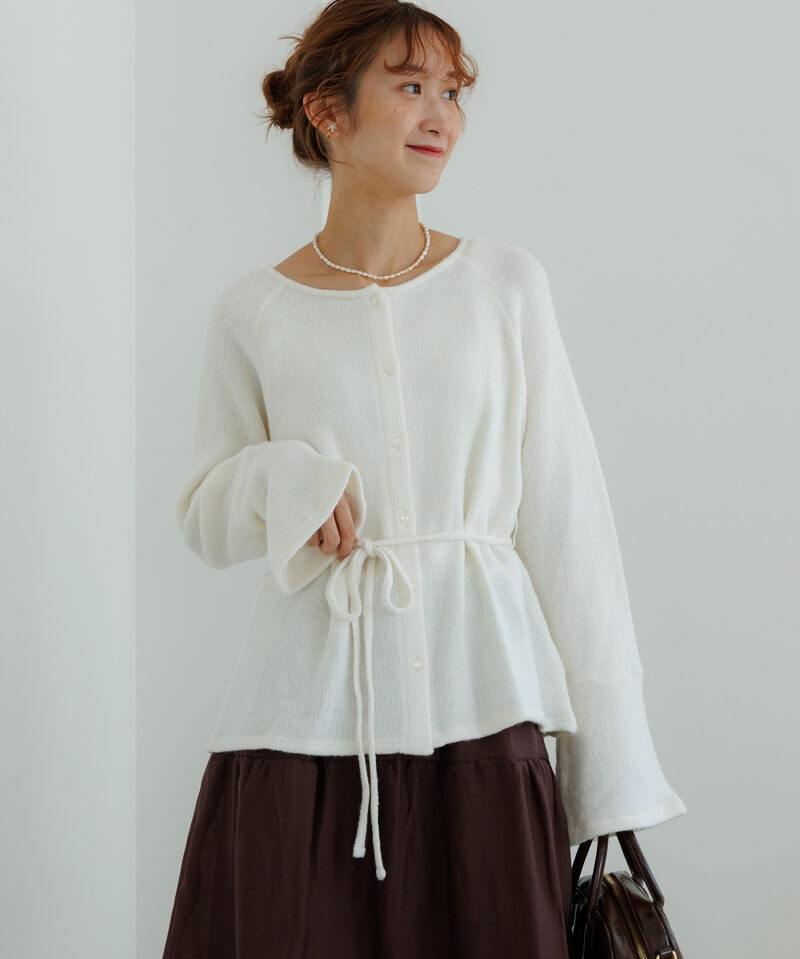 ribbon choker knit`Ư