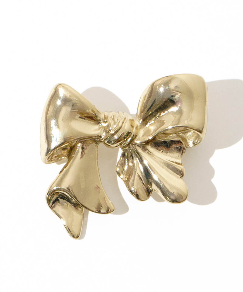 gold ribbon brooch`ް۰