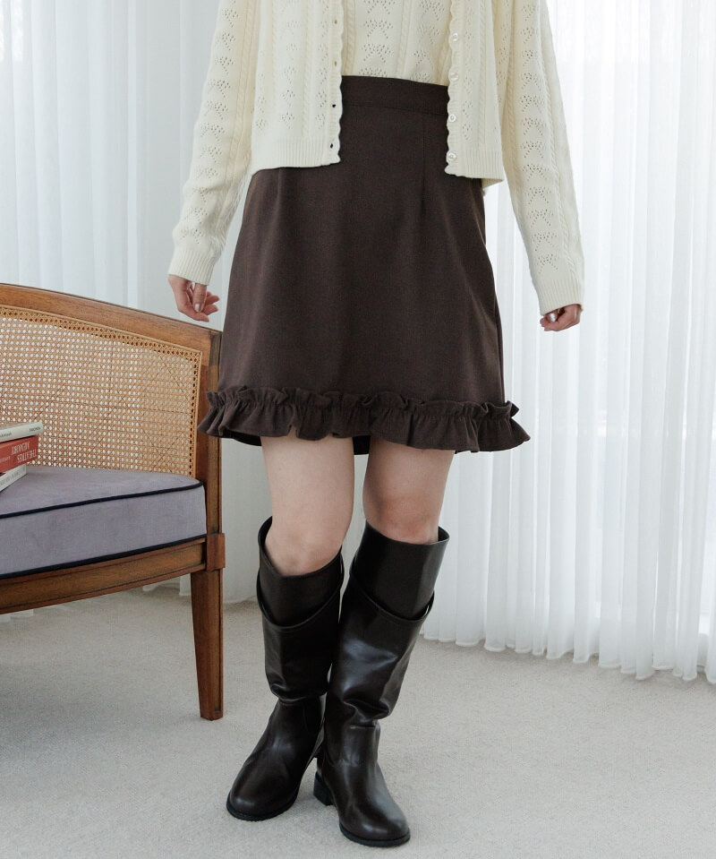 frill mini skirt`ƽ