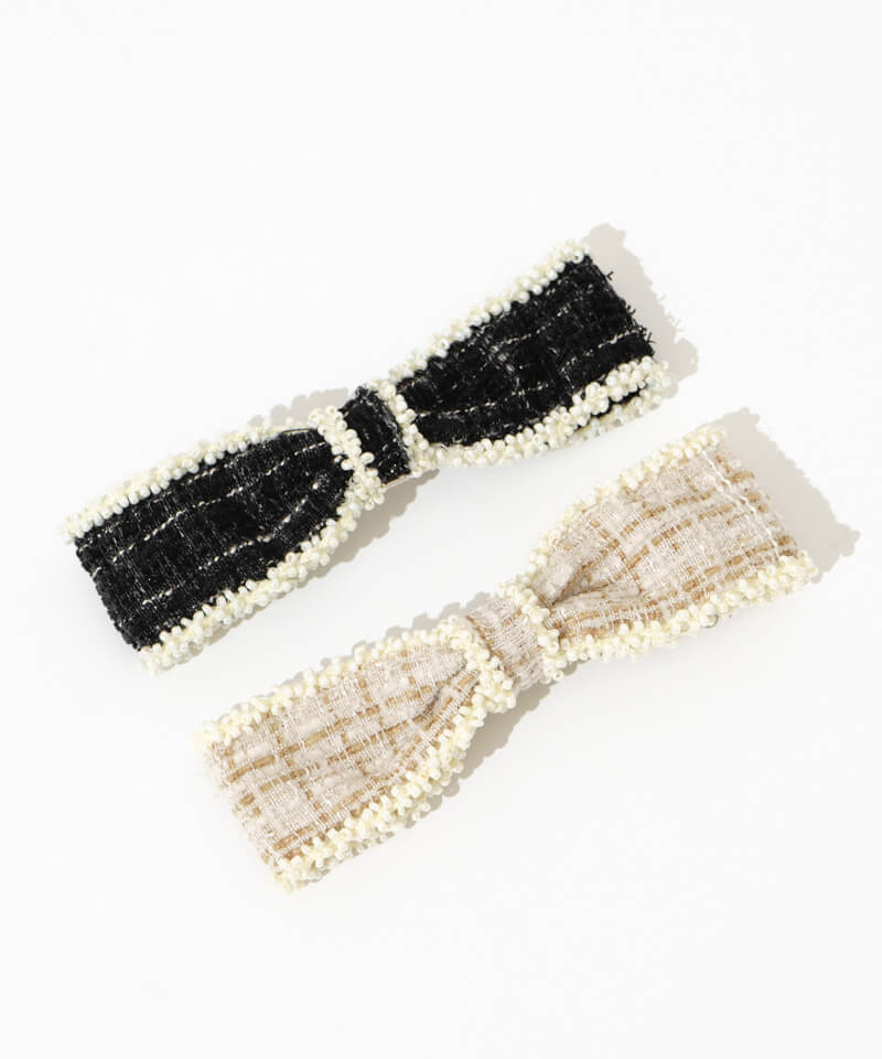 fluffy tweed ribbon pin`ׯ̨²