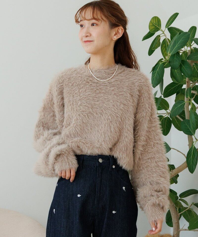 fluffy shaggy knit`ׯ̨ްƯ
