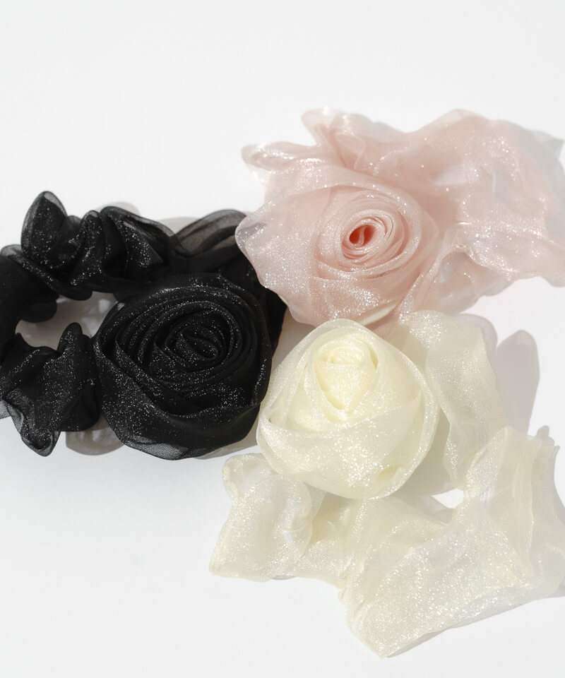 sheer rose chouchou`۰޼