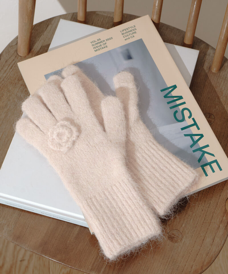 fluffy rose glove`ׯ̨۰޸۰