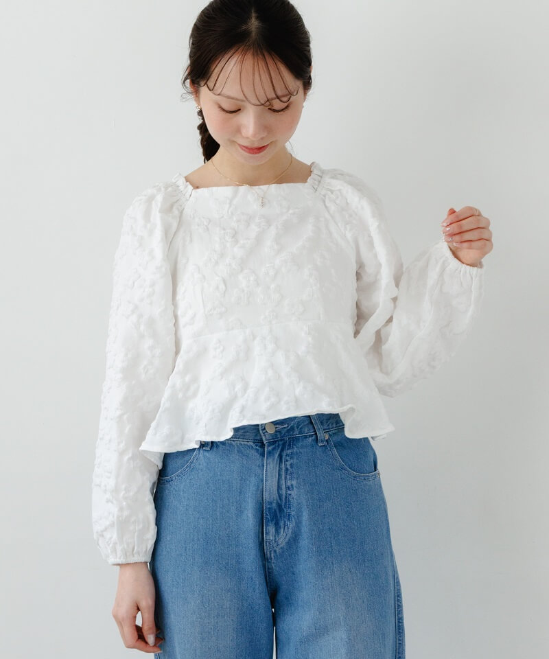 charme flower blouse�`������ܰ��׳�