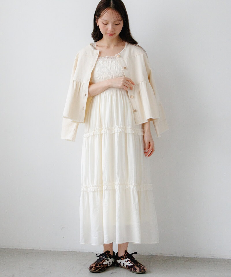 frill tiered onepiece�`���è�������߰�