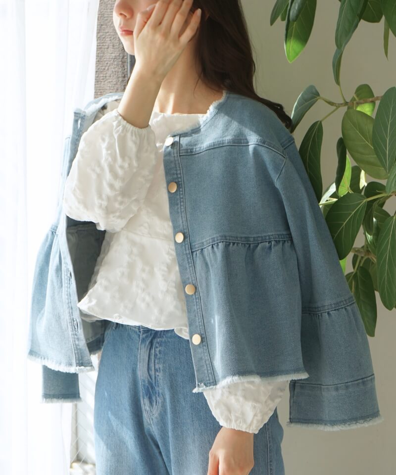 denim flare jacket2�`�����ڱ�ެ���2