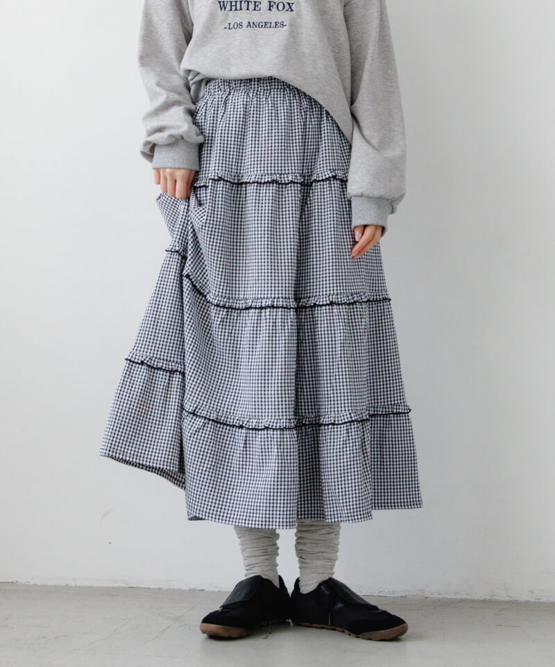 frill gingham skirt�`��ٷ�ݶ�ѽ���