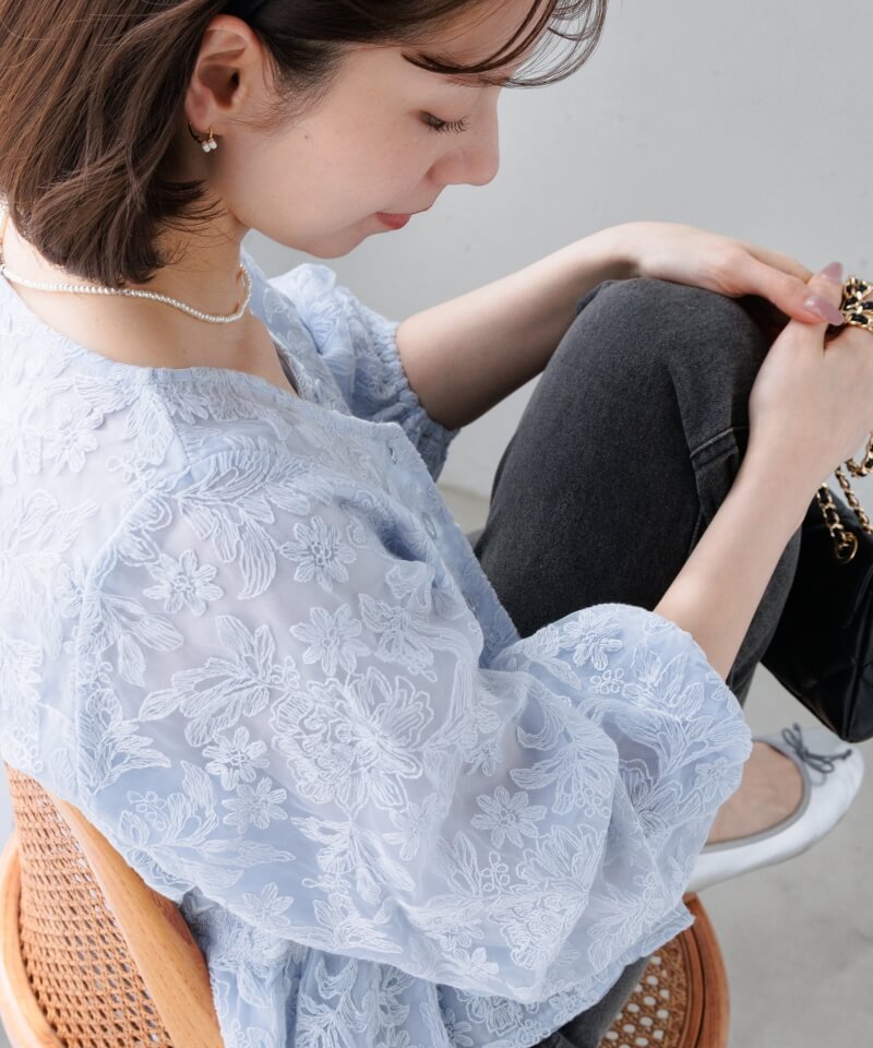 blossom sheer top�`��ۯ�Ѽ��į��