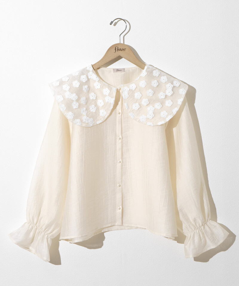 botanical collar blouse�`���ƶٶװ��׳�