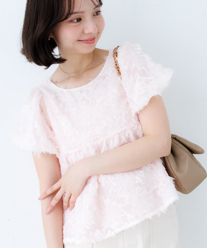 fringe puff blouse�`��ݼ������׳�