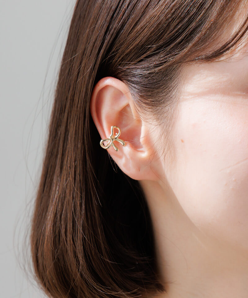 ribbon earcuff�`���ݲ԰��